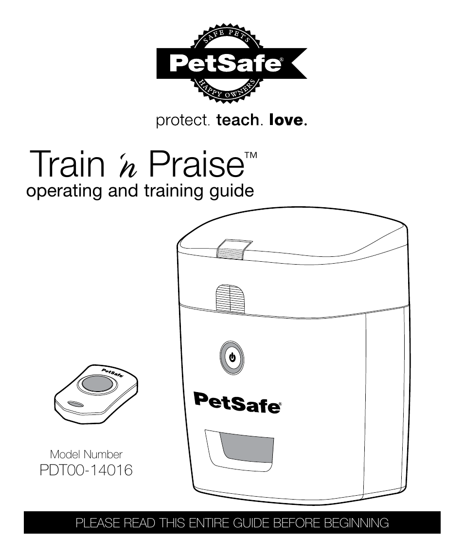 Petsafe Train ‘n Praise™ Treat Dispenser User Manual | 20 pages