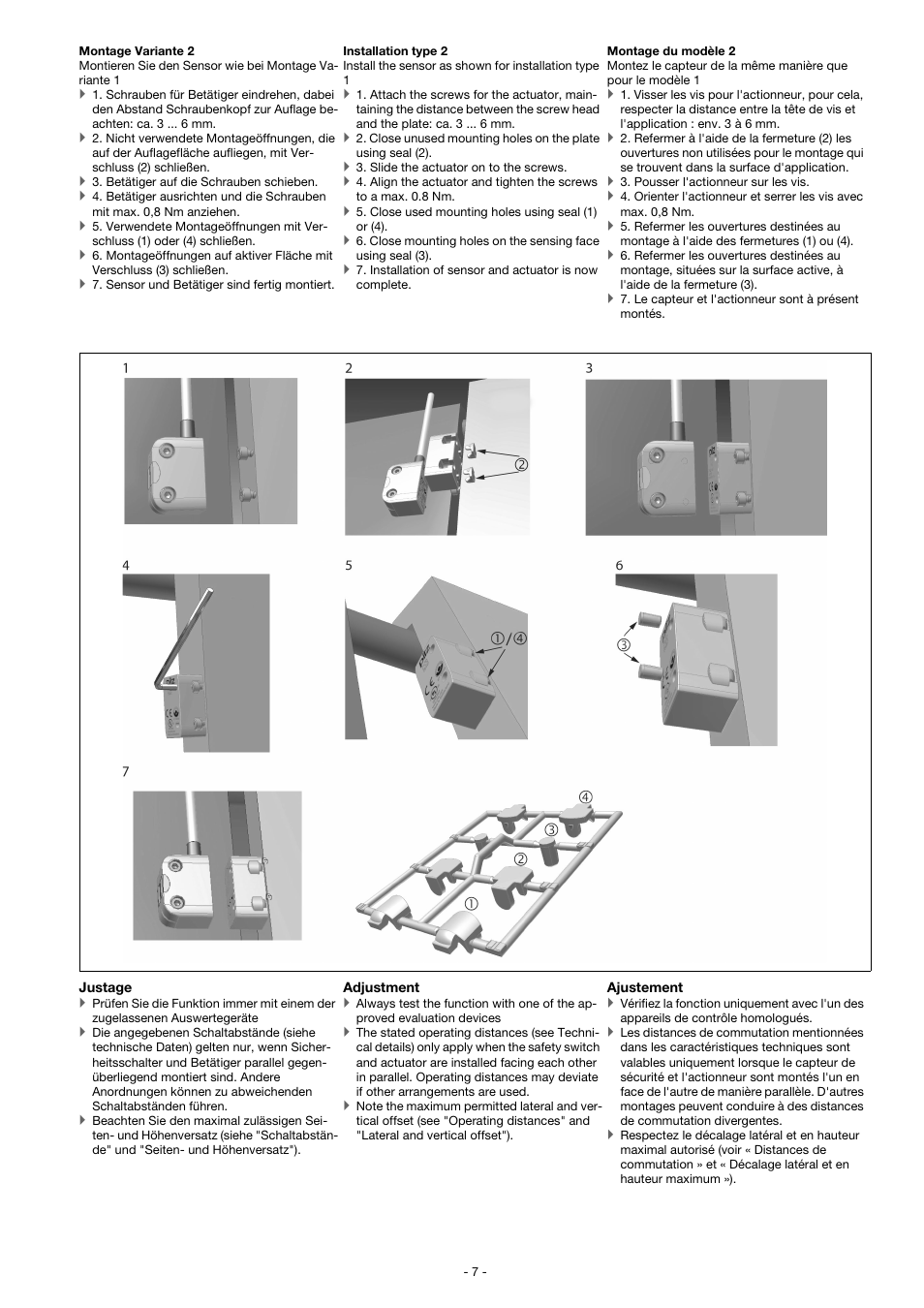 Pilz PSEN ma1.4a-52/PSEN ma1.4-10mm/ 1unit User Manual | Page 7 / 10