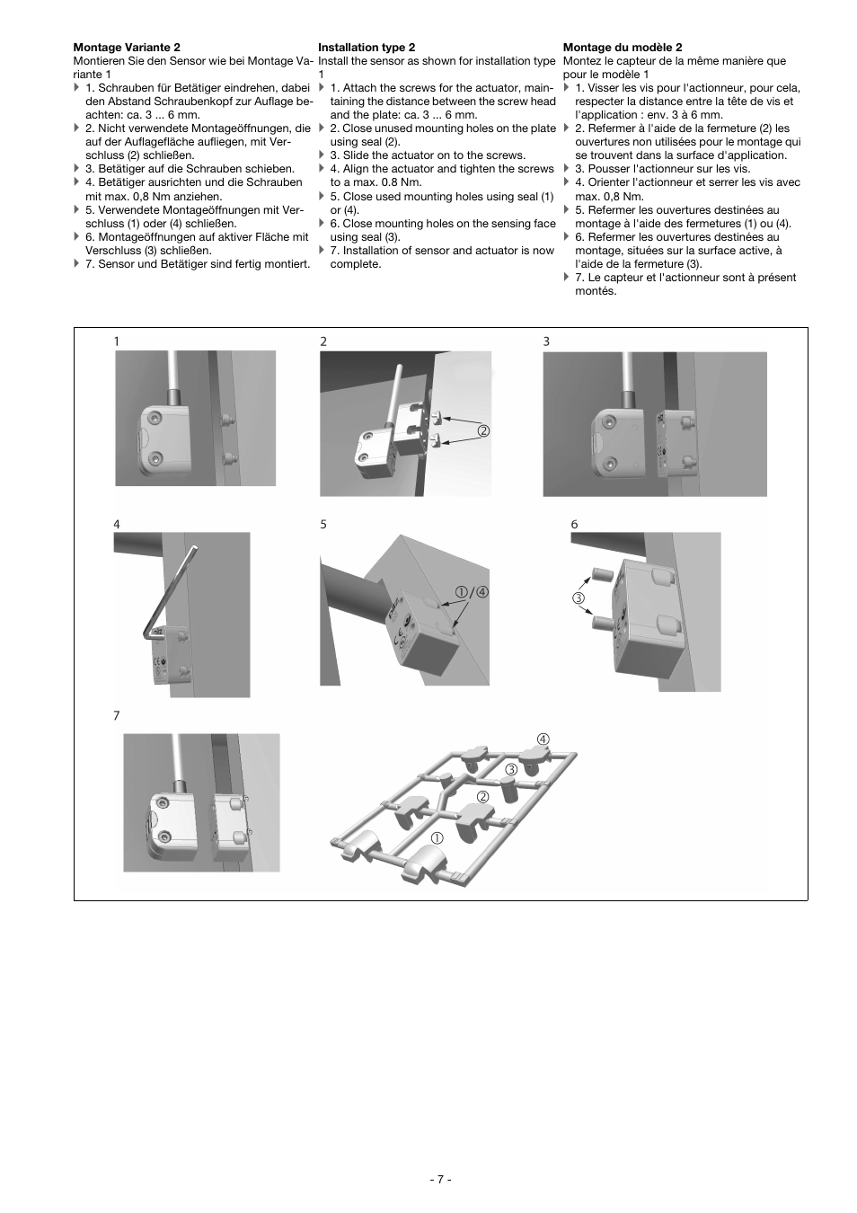 Pilz PSEN ma1.4a-51/PSEN ma1.4-03mm/ 1unit User Manual | Page 7 / 10