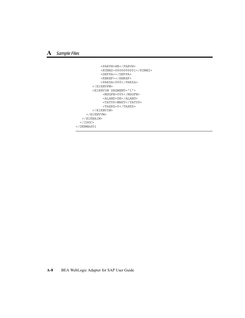 BEA WebLogic Adapter for SAP User Manual | Page 94 / 94