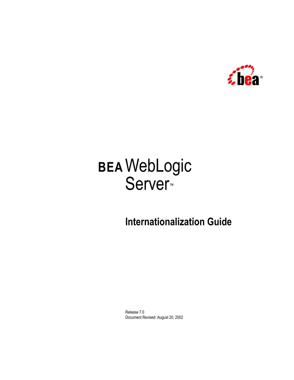 BEA WebLogic Server User Manual | 88 pages