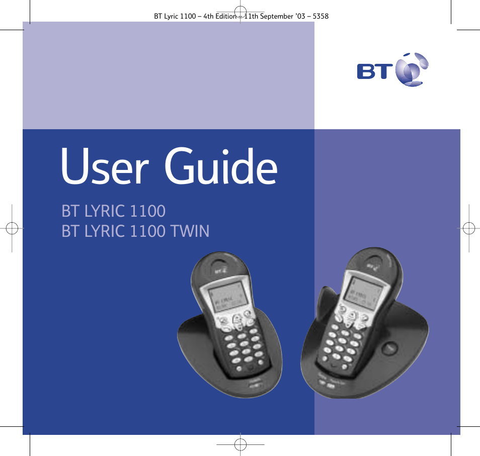 BT Lyric 1100 User Manual | 55 pages