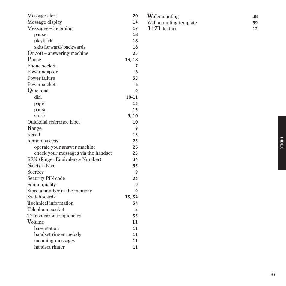 BT Freestyle 1025 User Manual | Page 45 / 47