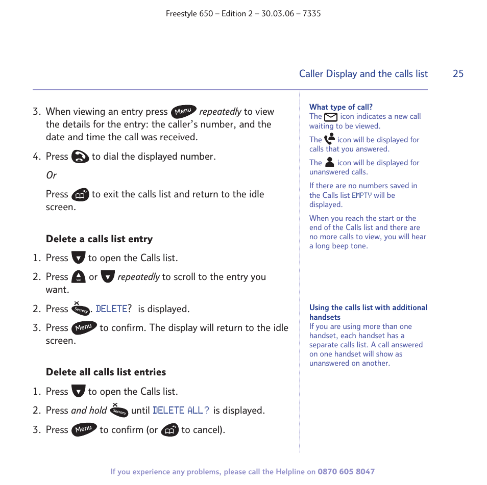 BT Freestyle 650 User Manual | Page 25 / 68