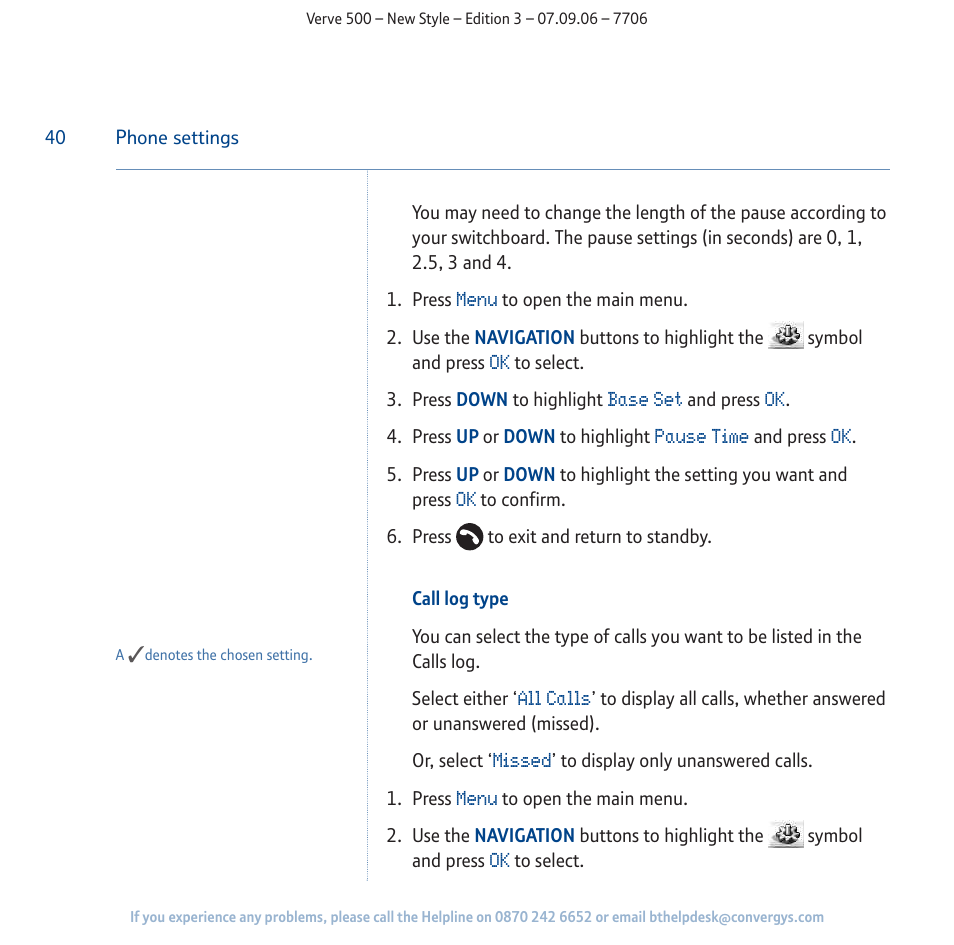 BT 500 User Manual | Page 40 / 86