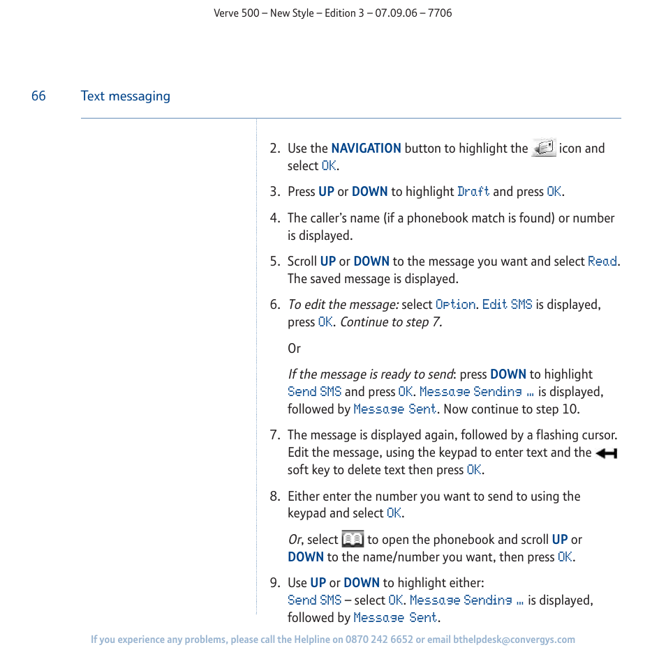 BT 500 User Manual | Page 66 / 86
