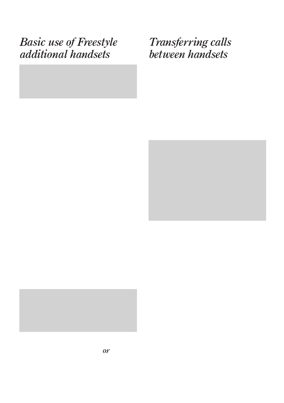 Basic use of freestyle additional handsets, Transferring calls between handsets | BT Freestyle 130 User Manual | Page 24 / 38