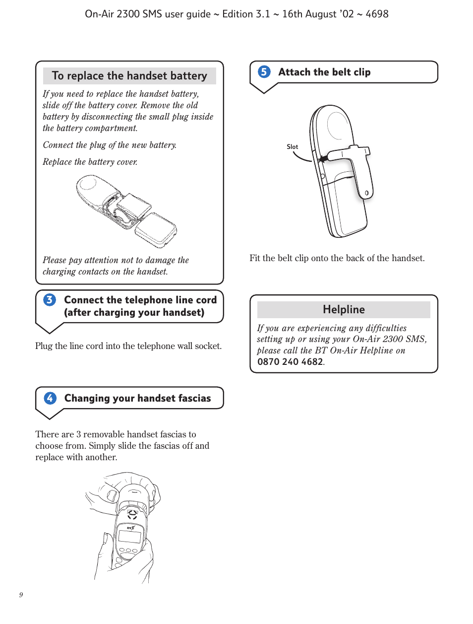 BT studio 2300 SMS User Manual | Page 10 / 43