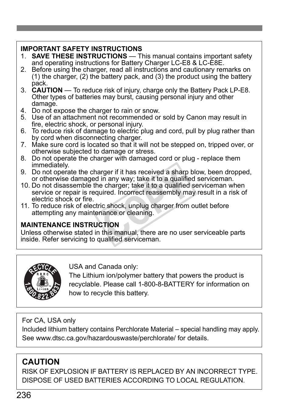 Cop y | Canon eos rebel T2i User Manual | Page 236 / 260