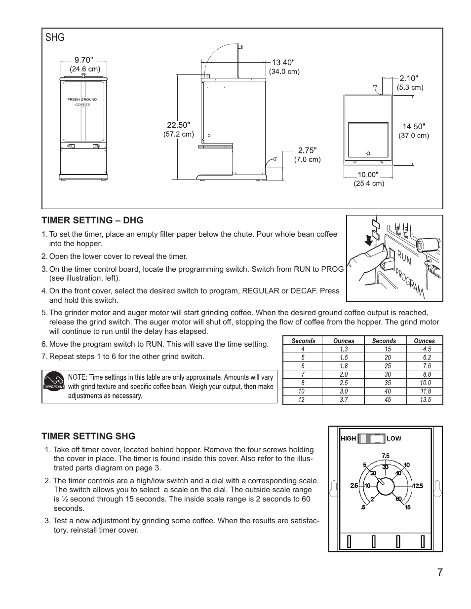 7shg | Wilbur Curtis SHG User Manual | Page 7 / 8