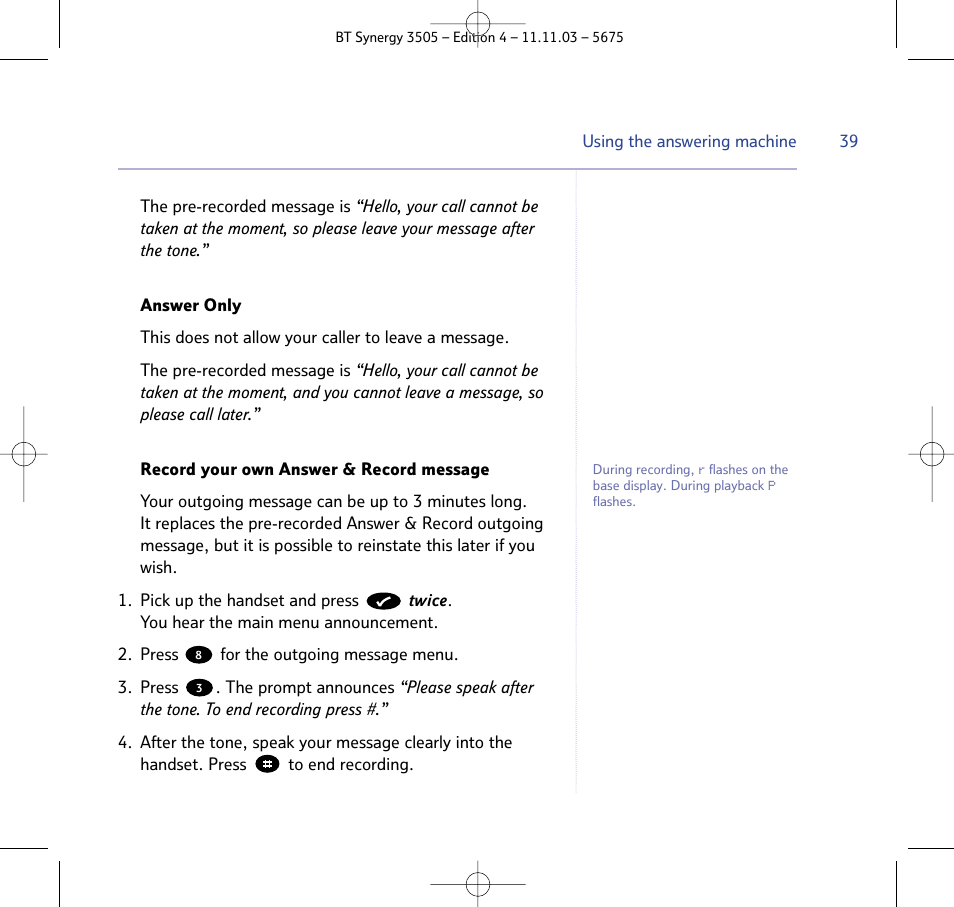 BT 3505 User Manual | Page 39 / 72