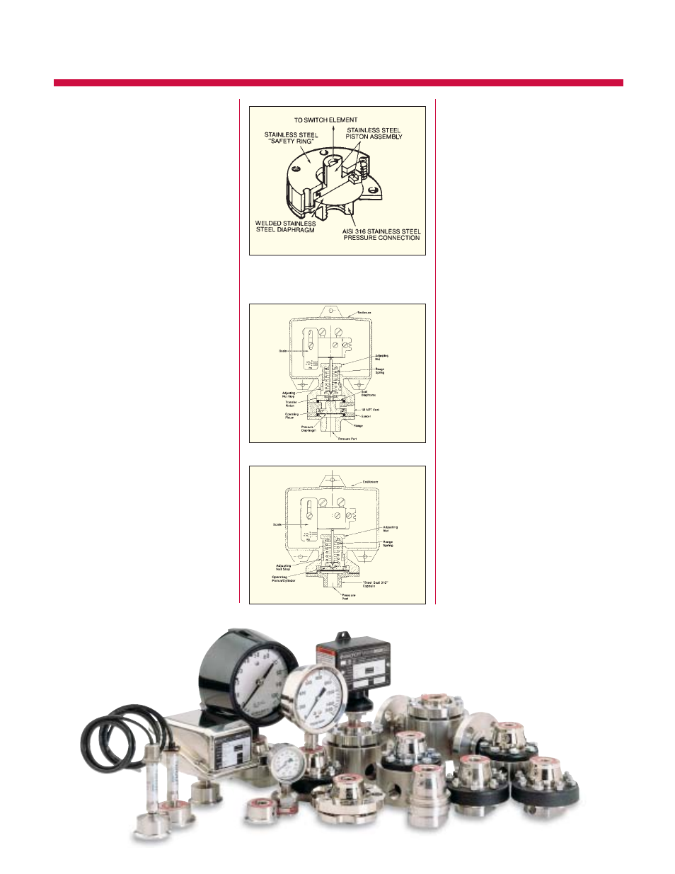 Optional features and accessories | Pilgrim Pressure Switches B-SERIES User Manual | Page 11 / 16