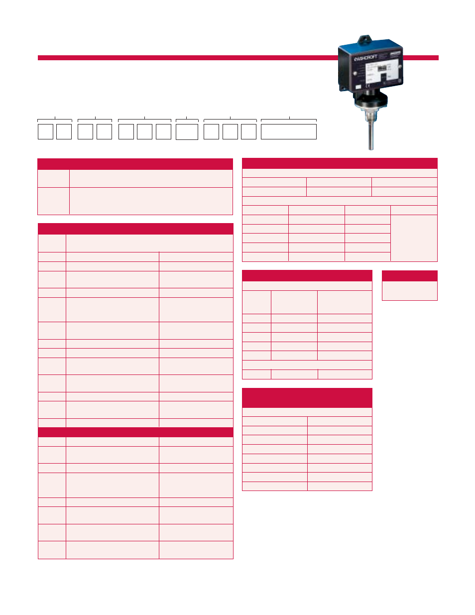 Order information, X n h, B-series temperature switch model number | Pilgrim Pressure Switches B-SERIES User Manual | Page 7 / 16