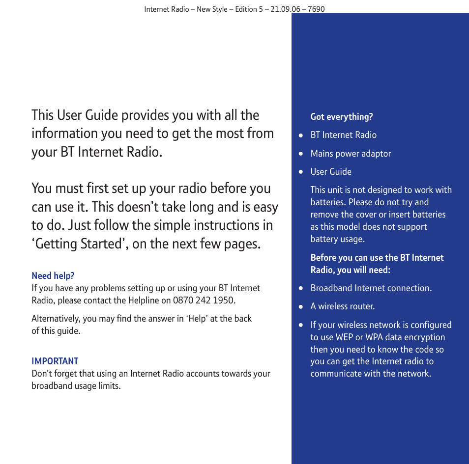 BT Internet Radio User Manual | Page 3 / 40