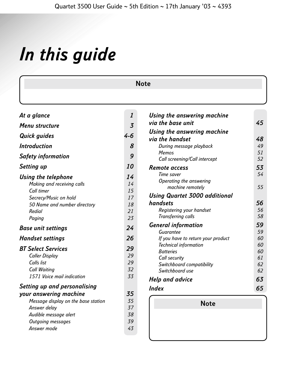 BT 3500 User Manual | Page 10 / 72