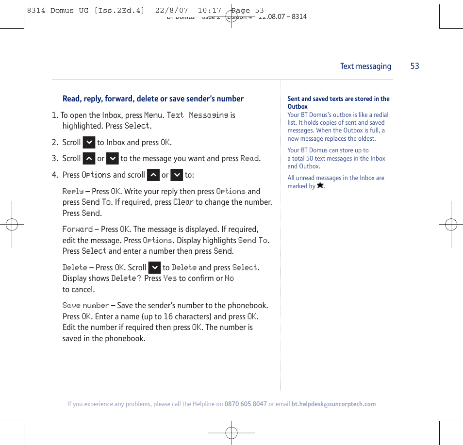 BT Domus User Manual | Page 53 / 72