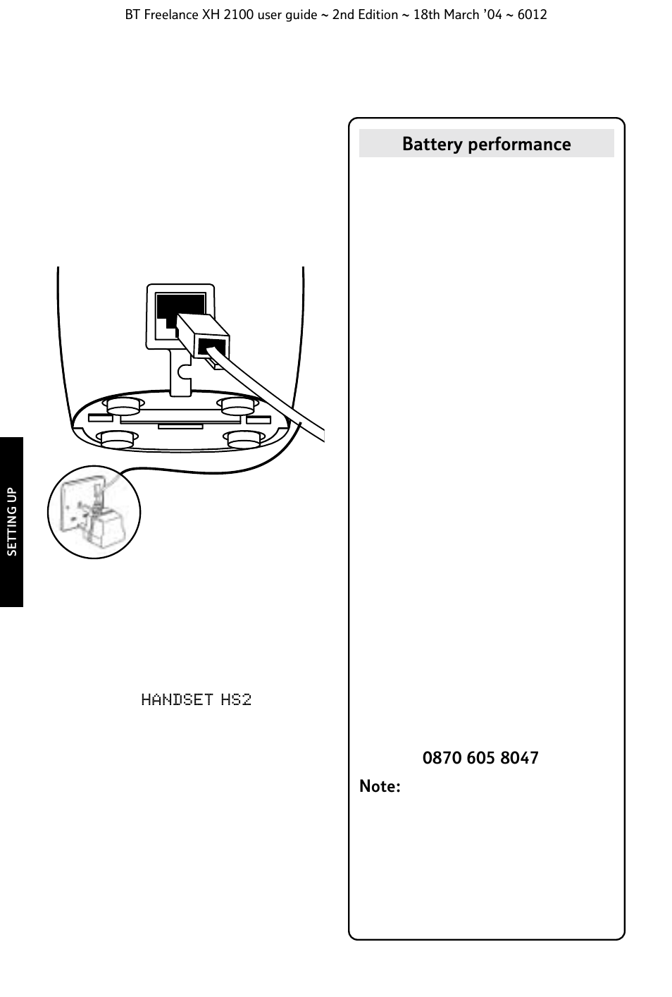 BT FREELANCE XH 2100 User Manual | Page 14 / 42