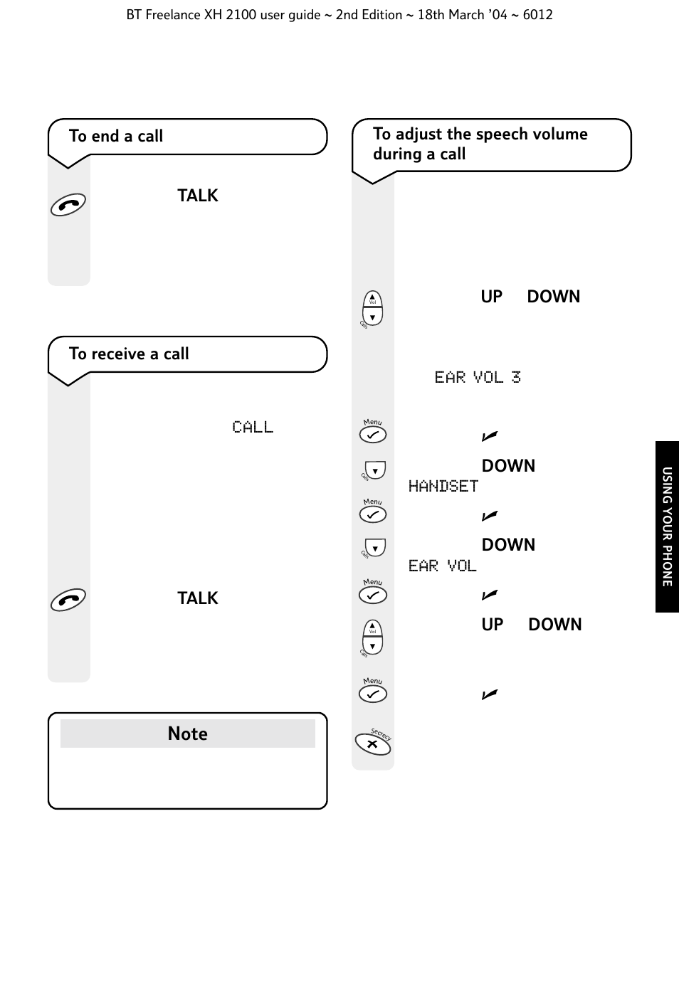 BT FREELANCE XH 2100 User Manual | Page 17 / 42
