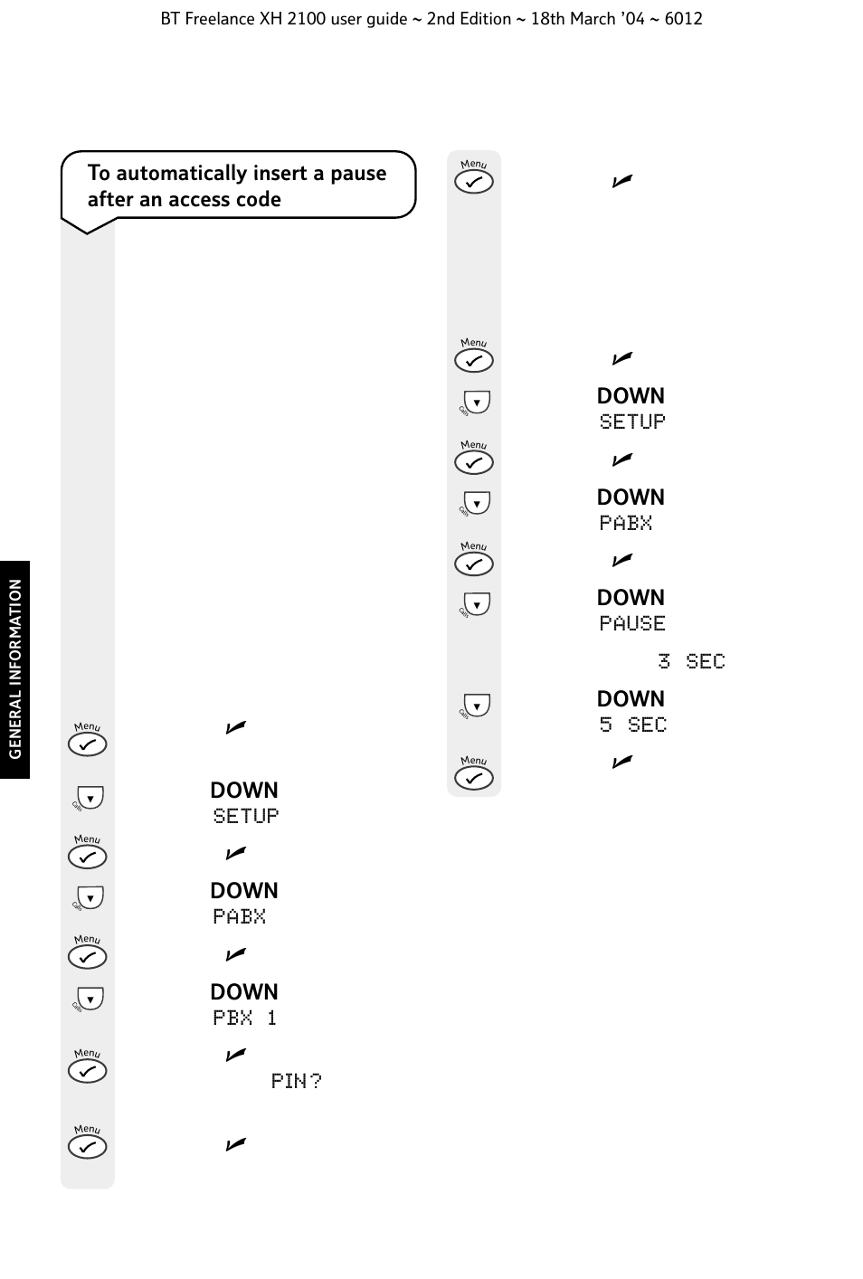 BT FREELANCE XH 2100 User Manual | Page 38 / 42
