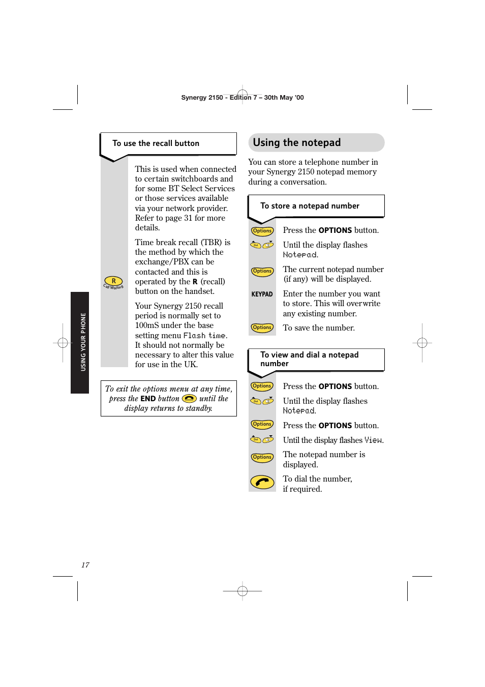 BT Synergy 2150 User Manual | Page 22 / 60