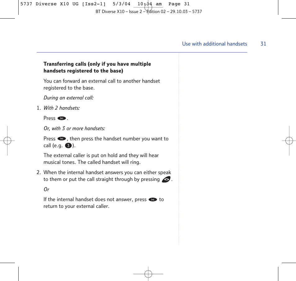 BT DIVERSE X10 User Manual | Page 31 / 88