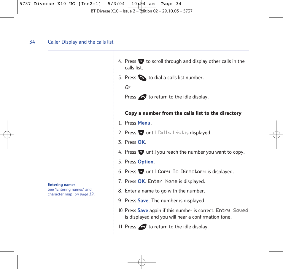 BT DIVERSE X10 User Manual | Page 34 / 88