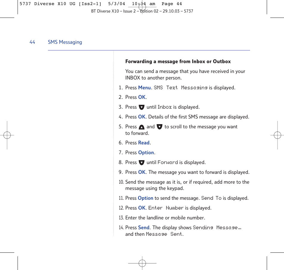 BT DIVERSE X10 User Manual | Page 44 / 88