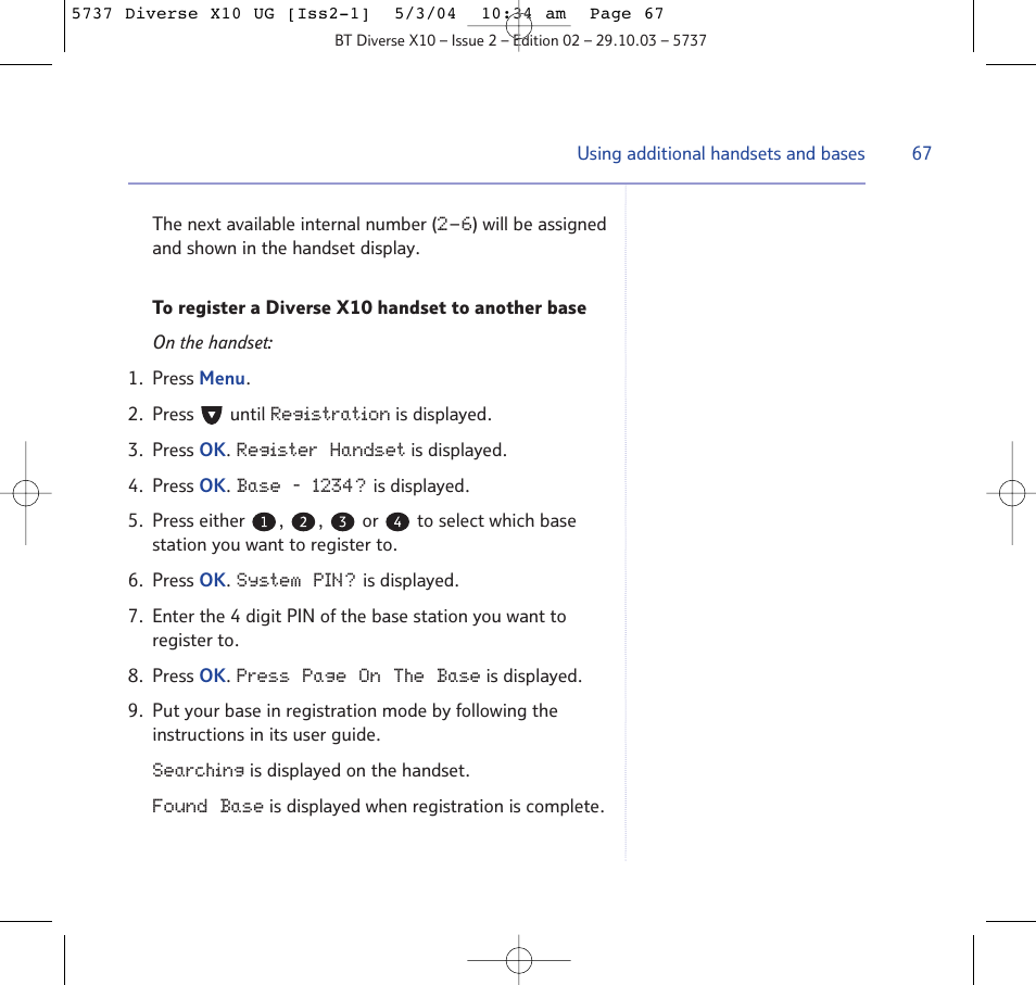 BT DIVERSE X10 User Manual | Page 67 / 88