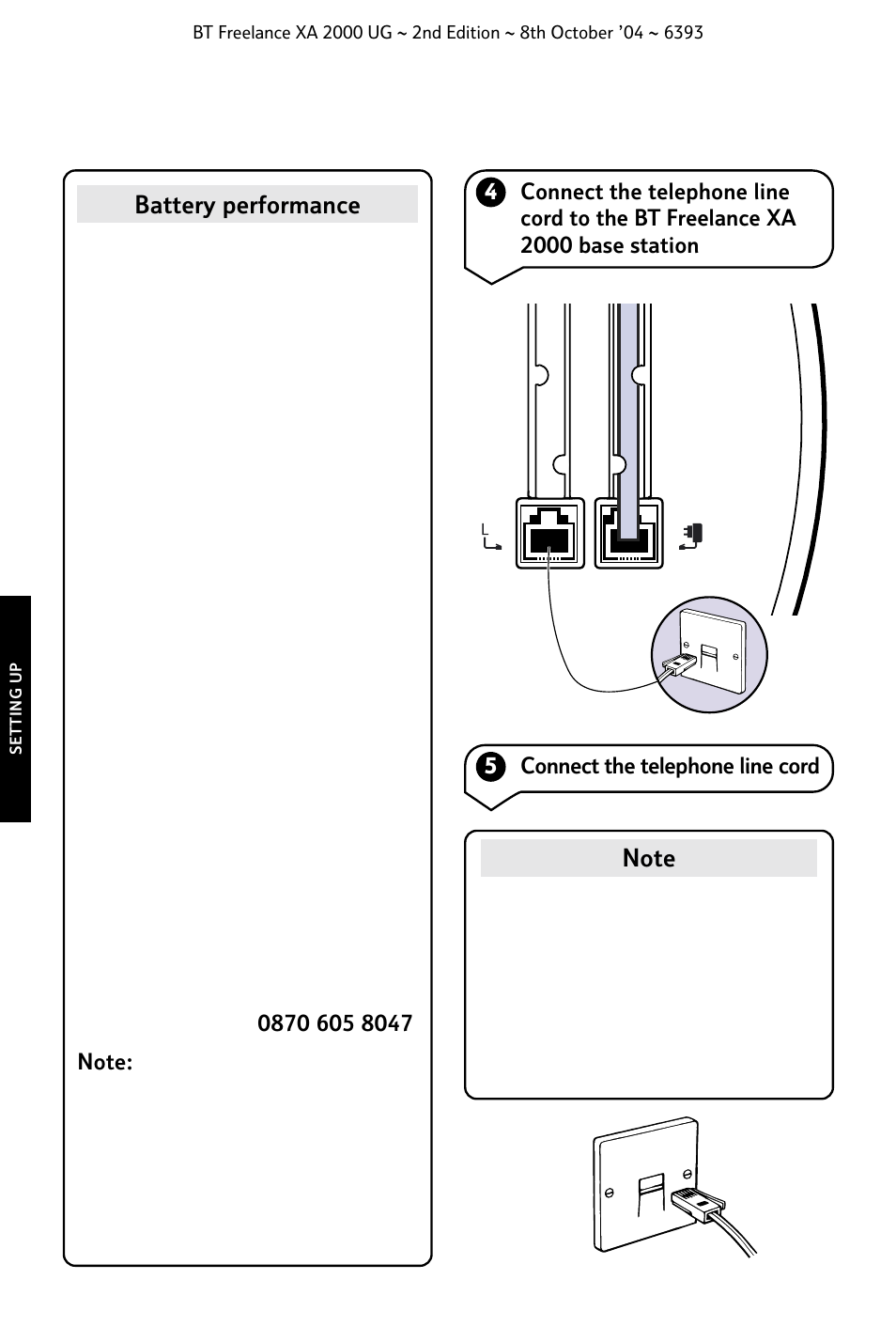 BT FREELANCE XA 2000 User Manual | Page 14 / 45