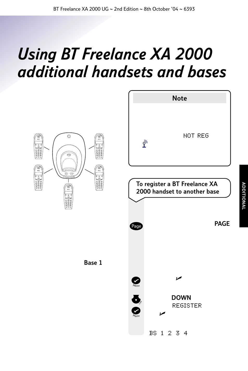 BT FREELANCE XA 2000 User Manual | Page 33 / 45