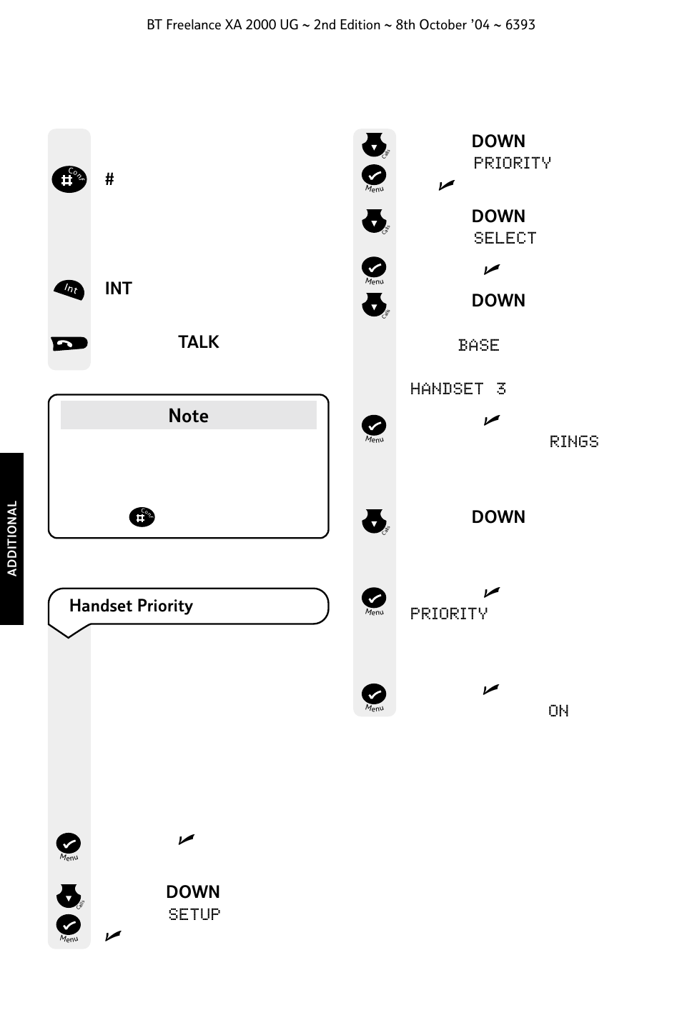 BT FREELANCE XA 2000 User Manual | Page 36 / 45