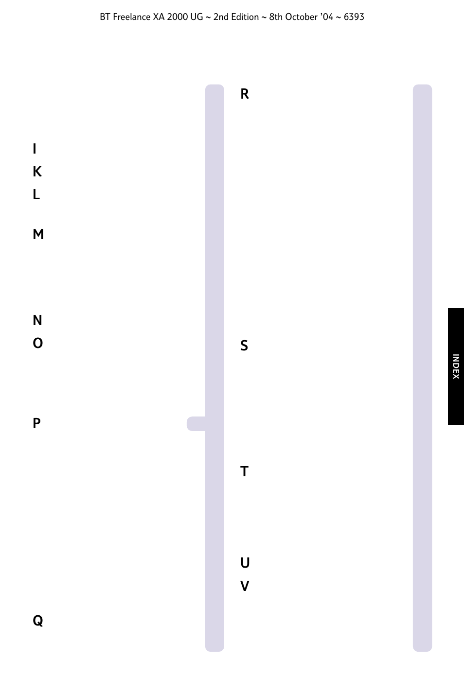 BT FREELANCE XA 2000 User Manual | Page 43 / 45