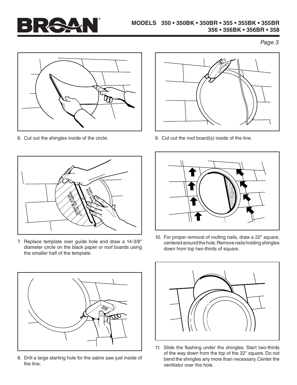 Broan 356 User Manual | Page 3 / 8