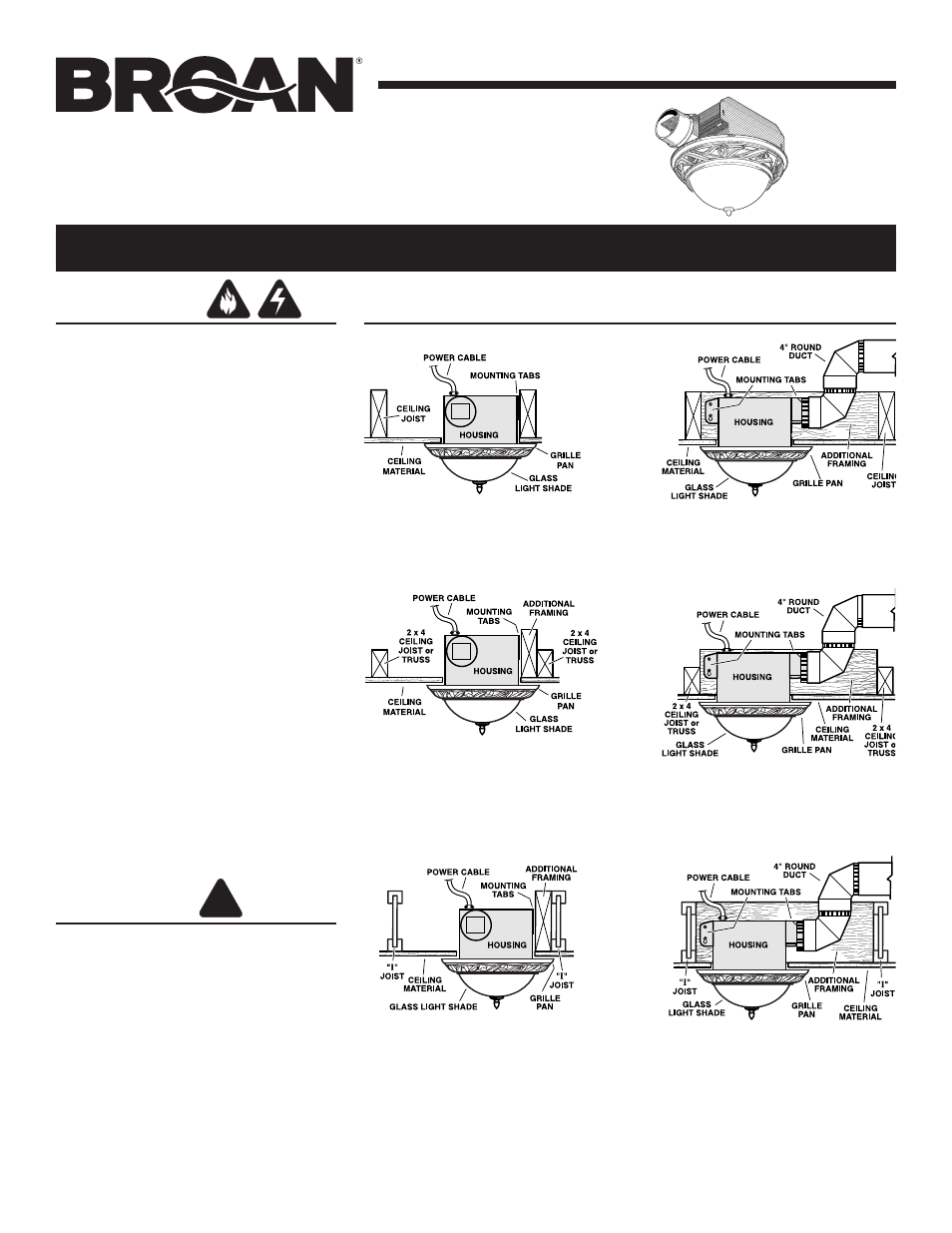 Broan 755 User Manual | 8 pages