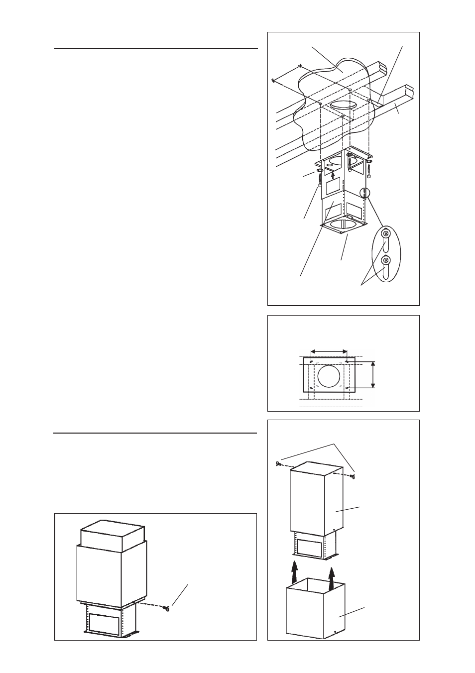 Install support system, Connect decorative flue | Broan 63000EX User Manual | Page 7 / 40