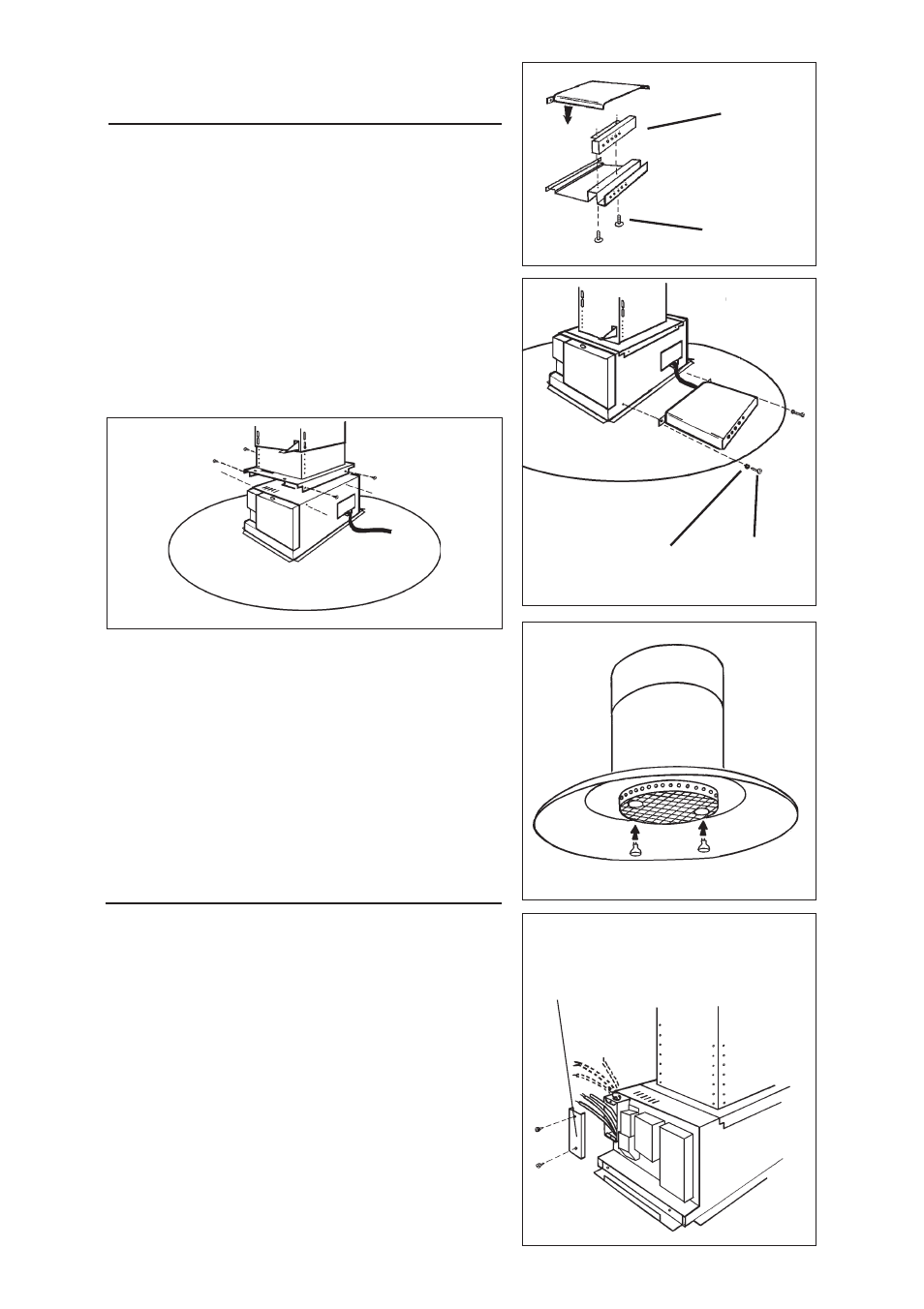 Sujete la campana a la estructura de soporte, Instalacion electrica | Broan BEST IS241 User Manual | Page 28 / 36