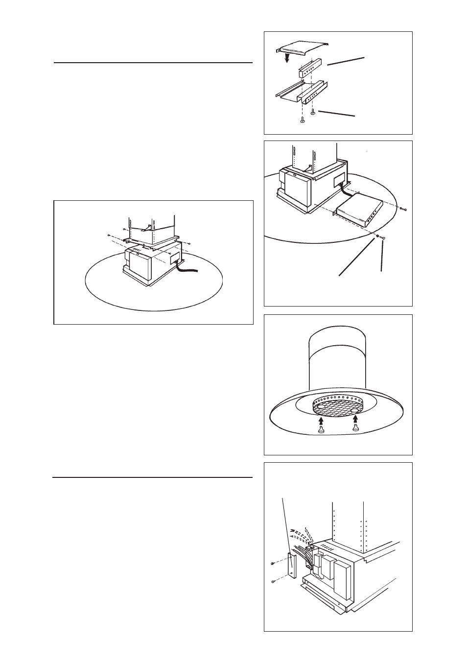 Mount hood to support frame, Wiring | Broan BEST IS241 User Manual | Page 8 / 36