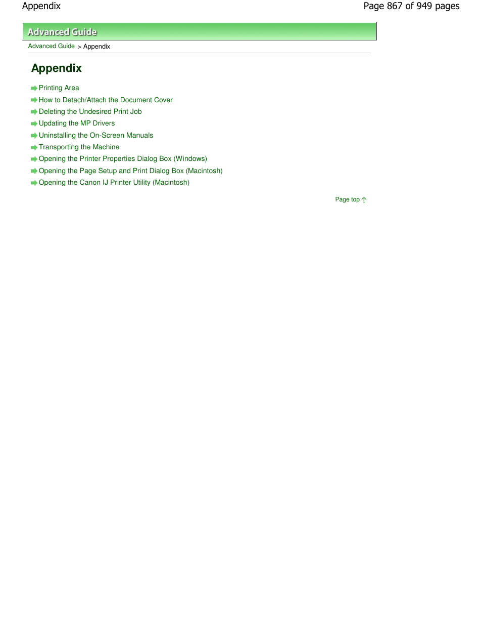 Appendix | Canon PIXMA MP560 User Manual | Page 867 / 949