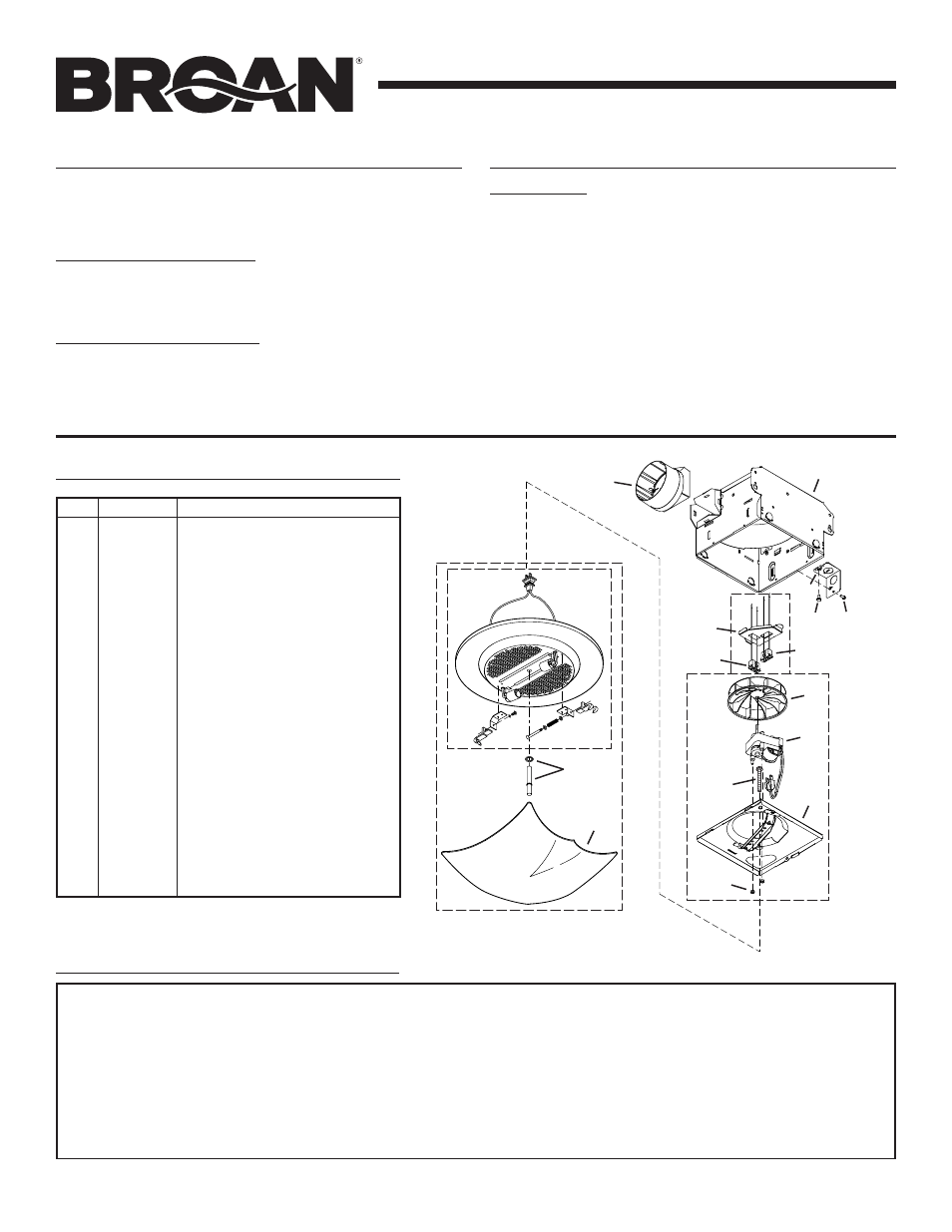 Use and care, Service parts warranty, Page 4 | Broan 758 User Manual | Page 4 / 8