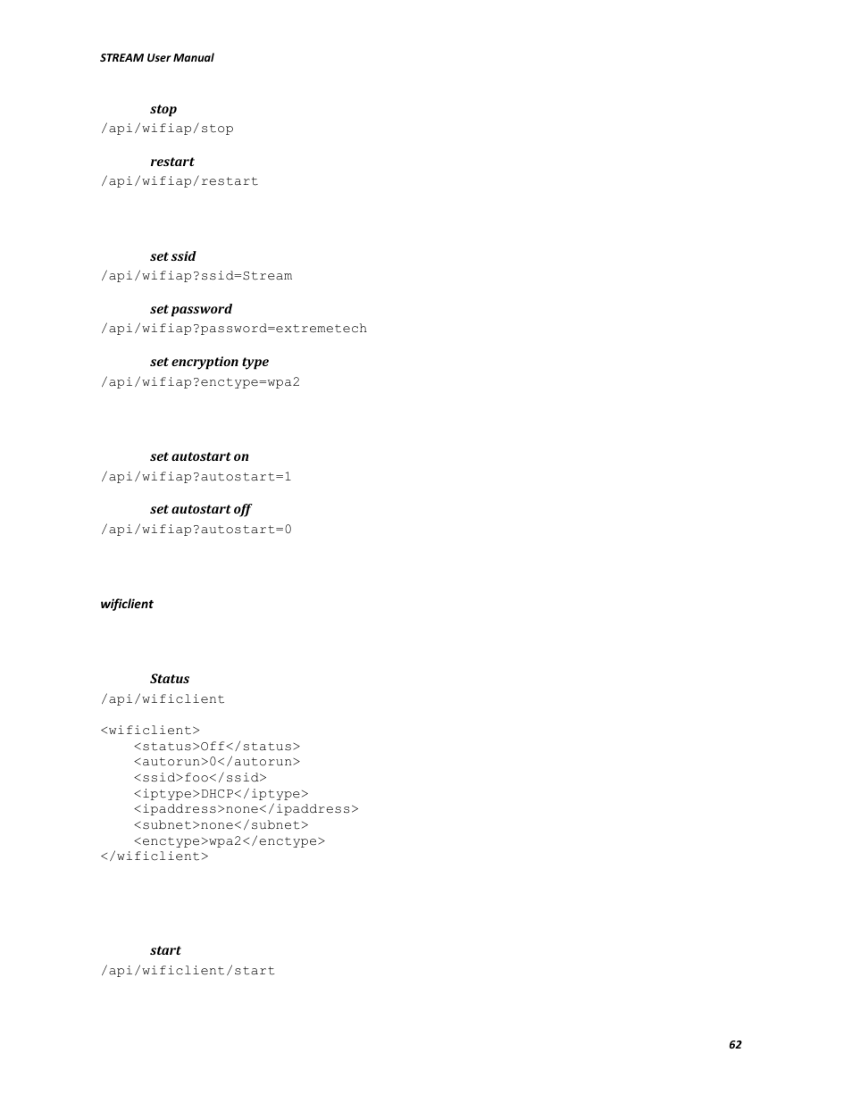 V.I.O. Stream User Manual | Page 62 / 77