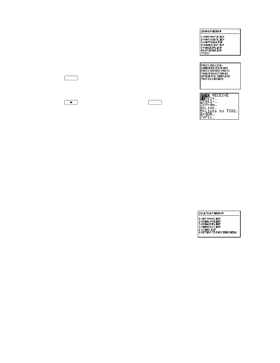 Delete a program from storage | Vernier DataMate Guidebook User Manual | Page 34 / 54