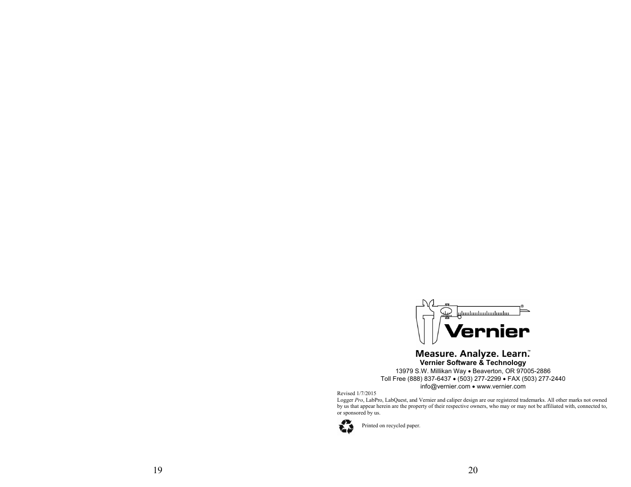 Vernier Centripetal Force Apparatus User Manual | Page 10 / 10