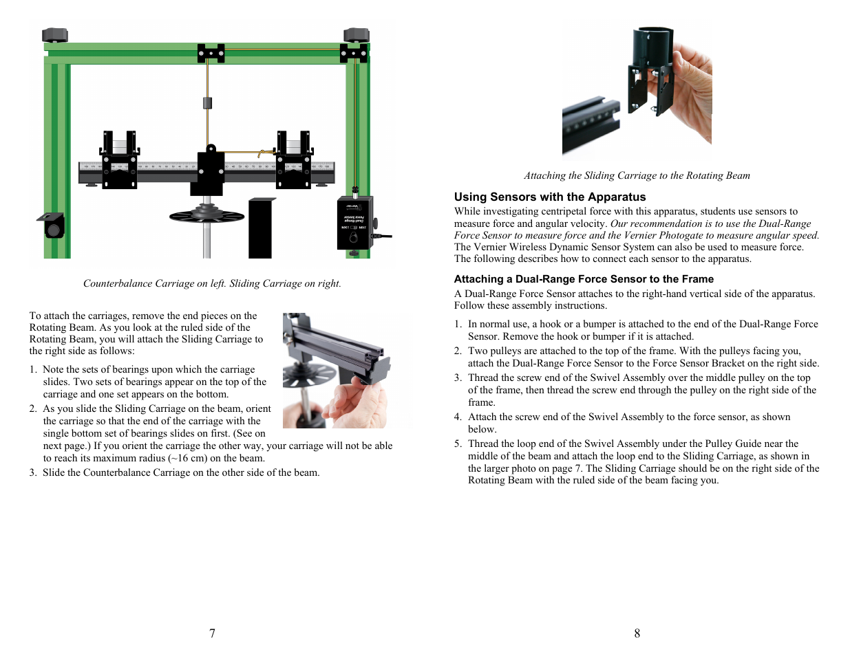 Vernier Centripetal Force Apparatus User Manual | Page 4 / 10
