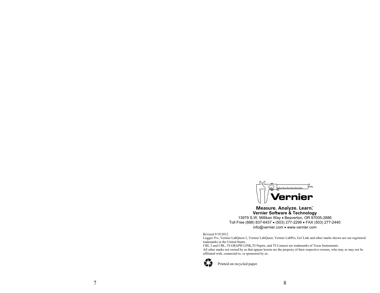 Vernier Optics Expansion Kit User Manual | Page 4 / 4