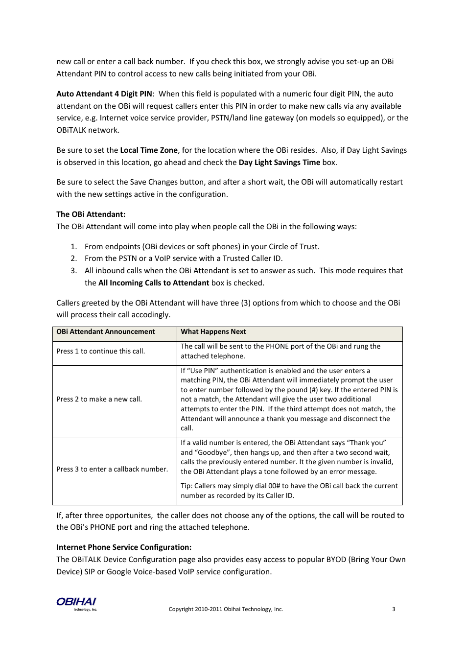 Obihai OBiTALK Portal Device Management (SIP & Google Voice) User Manual | Page 3 / 10