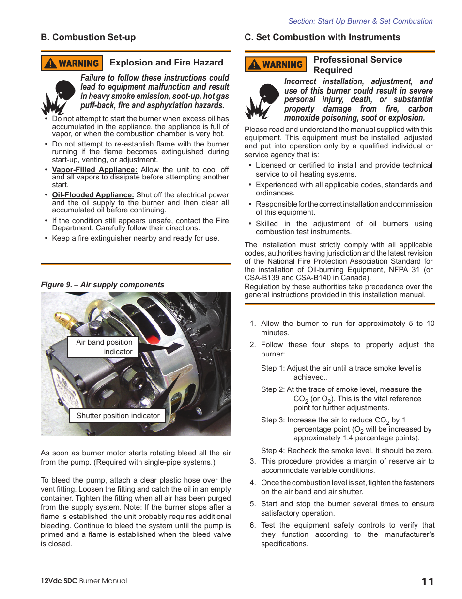 Beckett SDC 12V User Manual | Page 11 / 16