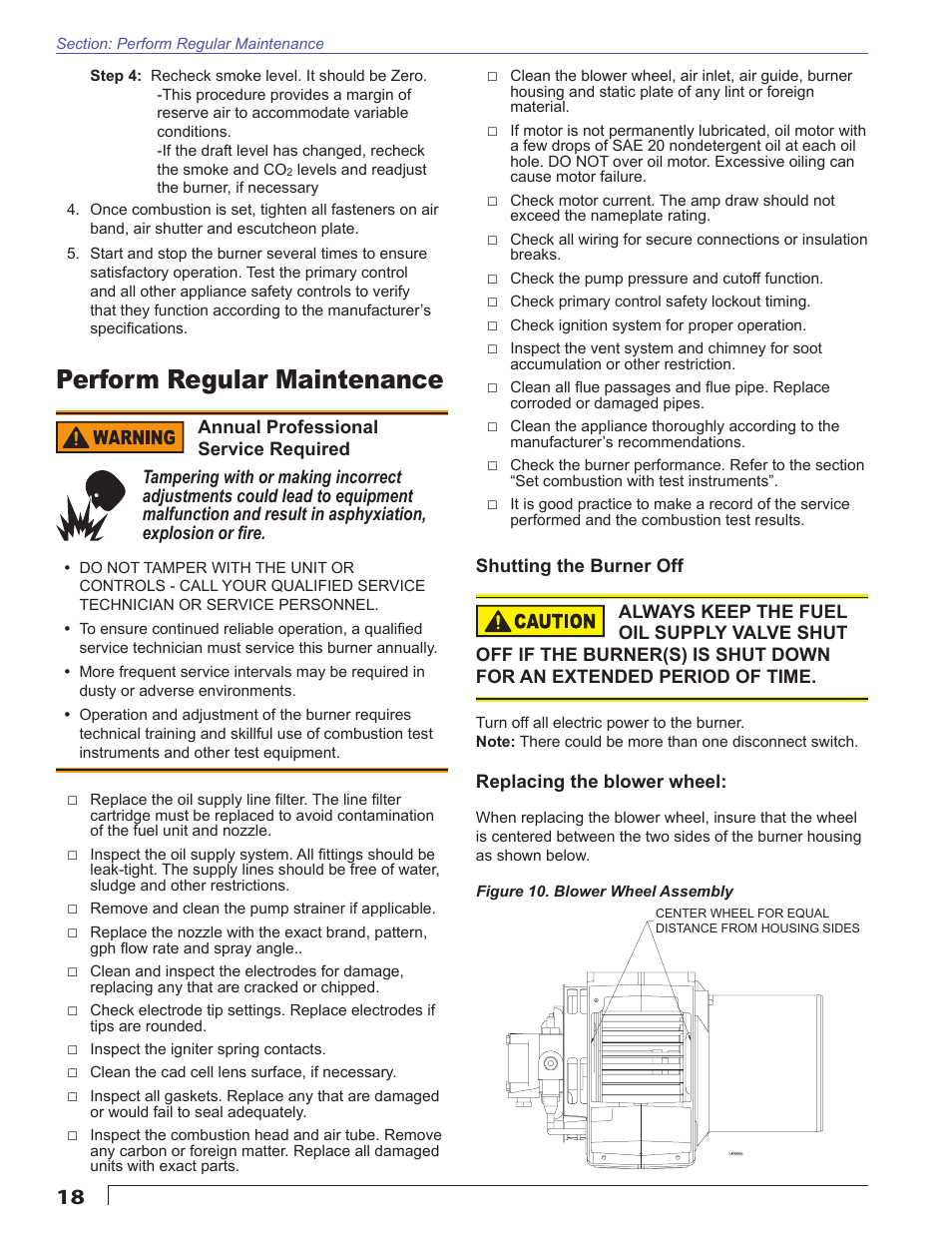 Perform regular maintenance | Beckett SM User Manual | Page 18 / 20
