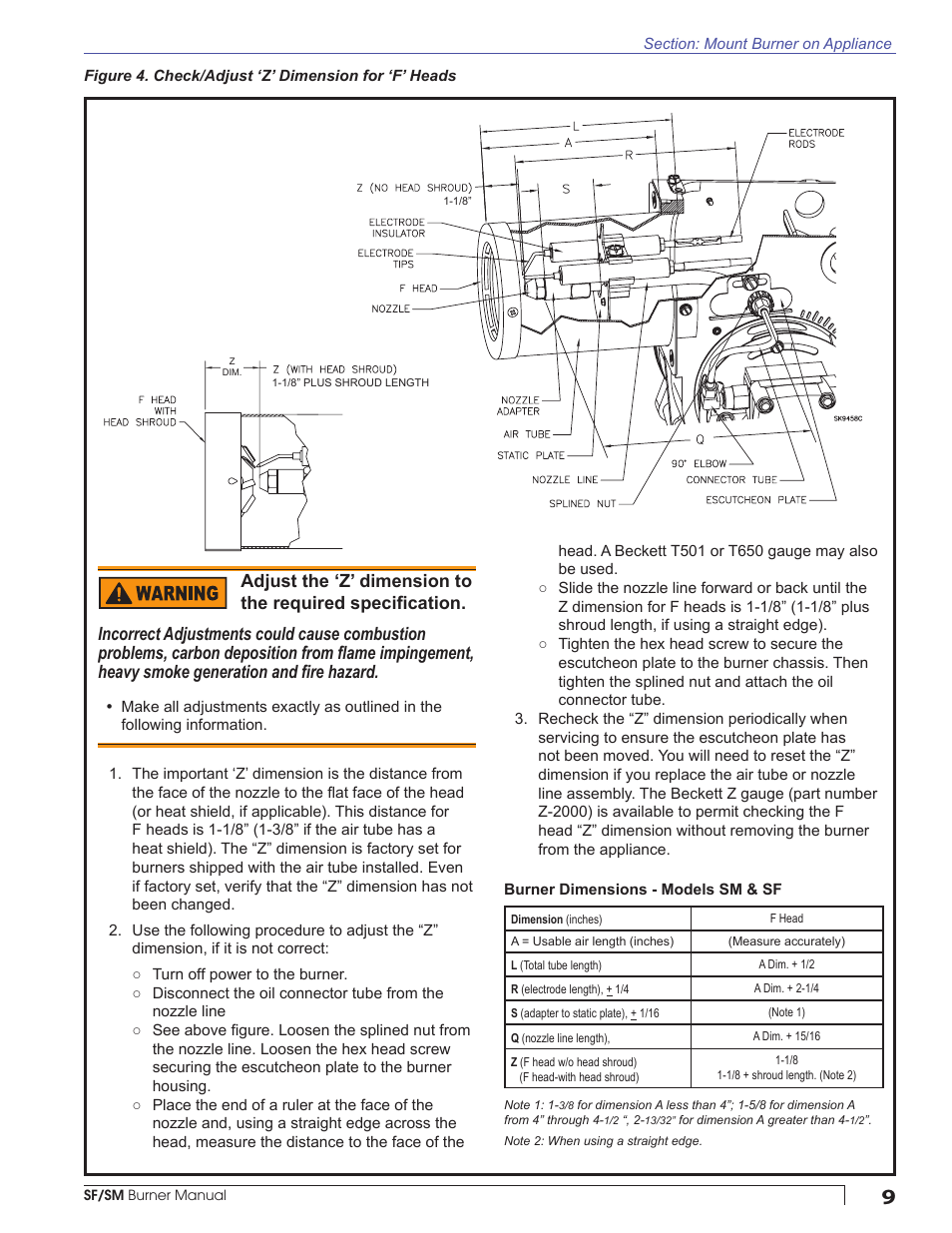 Beckett SM User Manual | Page 9 / 20