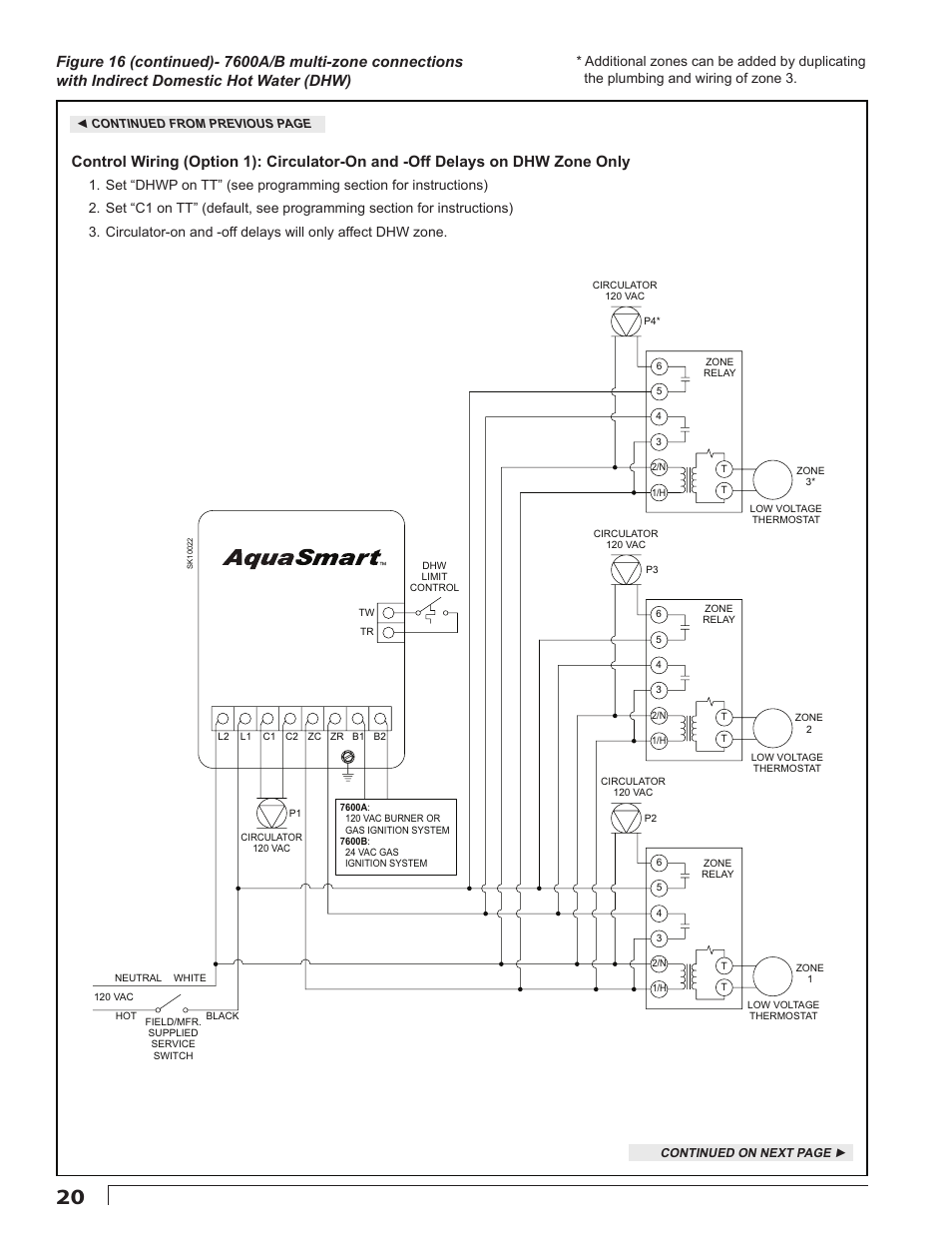 Beckett 7600 AquaSmart Boiler Control User Manual | Page 20 / 36