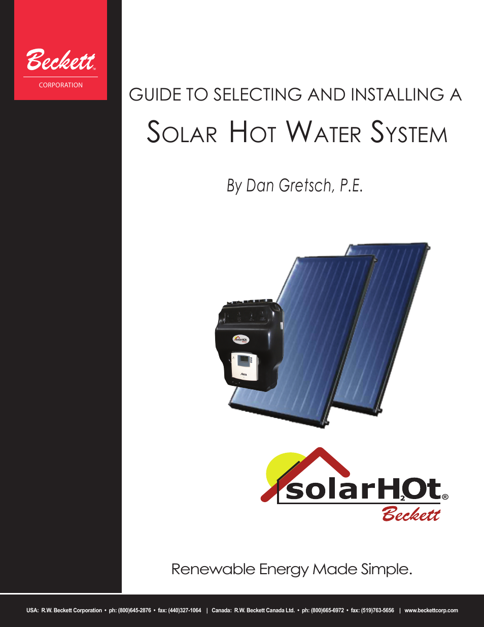 Beckett SolarHot User Manual | 28 pages